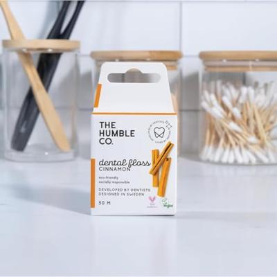 The Humble Co. Dental floss tandzijde cinnamon 50 m