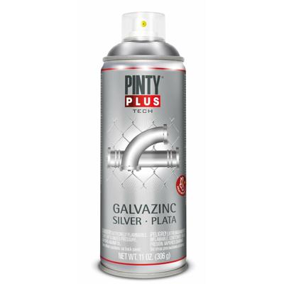 Sprayverf Pintyplus Tech Galvazinc Zilverkleurig