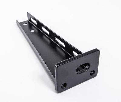 Wandbeugel voor kabelgoot 100mm breed mat zwart structuur