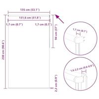 Rolgordijn verduisterend 135x230 cm stofbreedte 131,6 cm geel - thumbnail