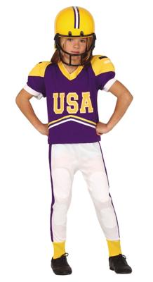 American Football Kostuum Kind Paars
