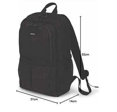 Dicota Eco Backpack SCALE 15-17.3 Laptoprugzak Geschikt voor max. (laptop): 43,9 cm (17,3) Zwart Dicota Eco Backpack SCALE 15-17.3 Laptoprugzak Geschikt voor max. (laptop): 43,9 cm (17,3) Zwart