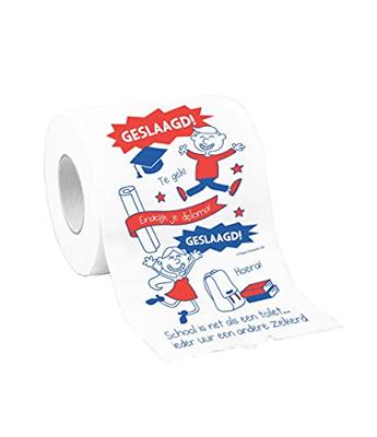 Toiletpapier geslaagd school