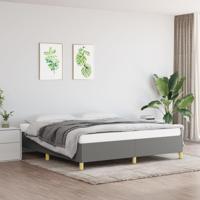 Bedframe zonder matras stof donkergrijs 180x200 cm - thumbnail