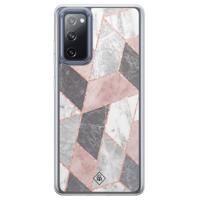 Samsung Galaxy S20 FE hybride hoesje - Stone grid - thumbnail