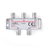 Nedis SSPL400ME Catv F-splitter Max 8,0 Db Versterking 5 - 1000 Mhz 4 Uitgangen - thumbnail