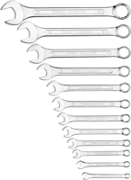 Connex set steek-ringsleutels 12dlg 6-22mm - cox539612 - thumbnail