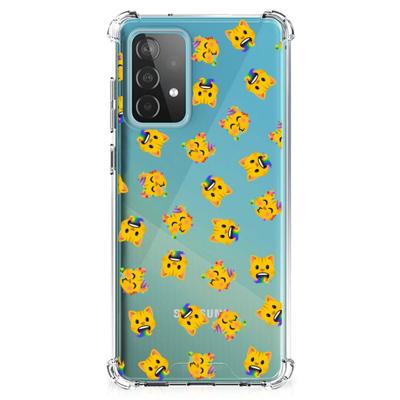 Doorzichtige Silicone Hoesje voor Samsung Galaxy A52 4G/5G Katten Emojis Doorzichtige Silicone Hoesje voor Samsung Galaxy A52 4G/5G Katten Emojis