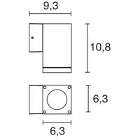 Franssen Vierkante downlighterFinmotion zwart - 385551-10 - thumbnail