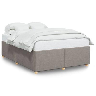 Bedframe zonder matras stof taupe 140x200 cm Bedframe zonder matras stof taupe 140x200 cm