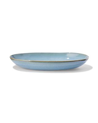 HEMA Ovale schaal 30cm Porto reactief glazuur blauw (blauw)