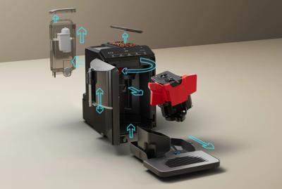 Siemens Hausgeräte Siemens SDA TF301E19 Koffievolautomaat Pianolak-zwart Siemens Hausgeräte Siemens SDA TF301E19 Koffievolautomaat Pianolak-zwart