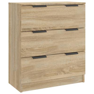 Dressoir 60x30x70 cm bewerkt hout sonoma eikenkleurig