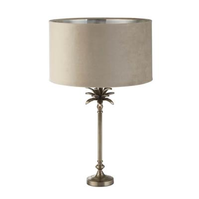 Searchlight TafellampPalm goud met crème kap - EU81210TA