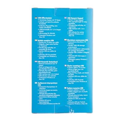 LogiLink ID0184 USB Numeriek toetsenbord Zwart LogiLink ID0184 USB Numeriek toetsenbord Zwart