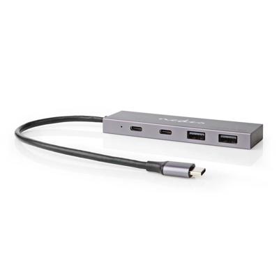 Nedis UHUBU3450AT Usb-hub 1x Usb-c™ 3.2 Gen 2 Male 2x Usb-a 3.2 Gen 2 Female / 2x Usb-c™ 3.2 Gen 2 Female 4-poorts Poort(en) Usb 3.2 Gen 2 Usb Gevoed 10 Gbps Nedis UHUBU3450AT Usb-hub 1x Usb-c™ 3.2 Gen 2 Male 2x Usb-a 3.2 Gen 2 Female / 2x Usb-c™ 3.2 Gen 2 Female 4-poorts Poort(en) Usb 3.2 Gen 2 Usb Gevoed 10 Gbps