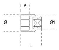 Beta 11-delige set dopsleutels zeskant (art. 920A/AS) met support 920A-AS/SB11 - 009200295