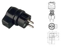 Bachmann 919.178 Stekker met randaarde Massief rubber Zwart IP44 - thumbnail
