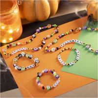Creativ Company Mini hobbyset sieraden, halskettingen en armbanden, halloween kleuren, 1 doos - thumbnail