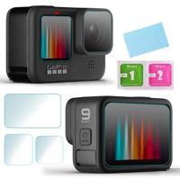 Screenprotector voor GoPro Hero 9 / Hero 10 / Hero 11 / Hero 12 - Gehard Glas (complete set) - thumbnail