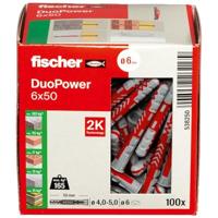 Fischer 538250 DUOPOWER 6x50 LD 2-componenten plug 50 mm 6 mm 100 stuk(s) - thumbnail