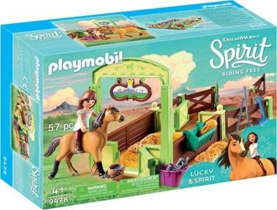 Playmobil Spirit 9478 Lucky & Spirit met Paardenbox Playmobil Spirit 9478 Lucky & Spirit met Paardenbox
