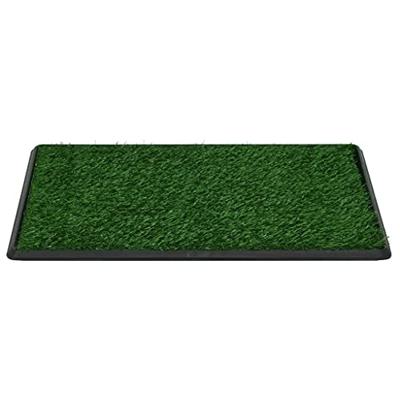 VidaXL Huisdierentoilet met bak en kunstgras 76x51x3 cm groen - thumbnail