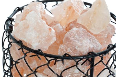 Verlichte decoratie DKD Home Decor Zout Zwart Oranje 15 W 17 x 17 x 17 cm