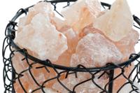 Verlichte decoratie DKD Home Decor Zout Zwart Oranje 15 W 17 x 17 x 17 cm - thumbnail