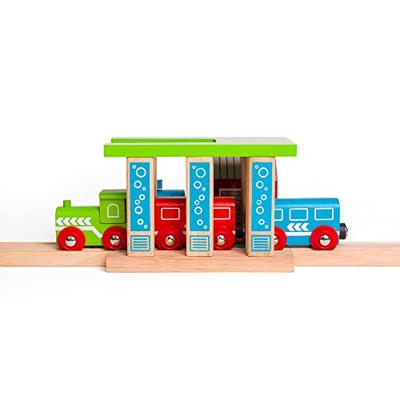 Bigjigs houten rails - wasstraat voor treinen
