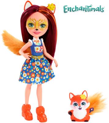 Mattel Enchantimals tienerpop Felicity Fox & Flick 15 cm Mattel Enchantimals tienerpop Felicity Fox & Flick 15 cm