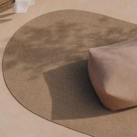 Kave Home Ovaal Vloerkleed 'Rodhe' PET, 160 x 230cm, kleur Beige - thumbnail