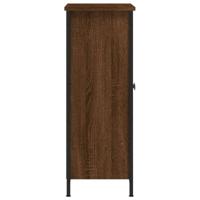 Dressoir 70x30x80 cm bewerkt hout bruin eikenkleur - thumbnail