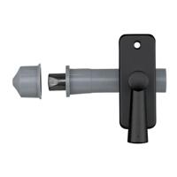 AXA 7321-50-38/E inboorgrendel met sluitkom - doornmaat 50mm zwart - thumbnail