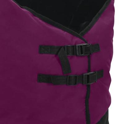 VidaXL Paardendeken donkergroen en zwart 75 cm polyester