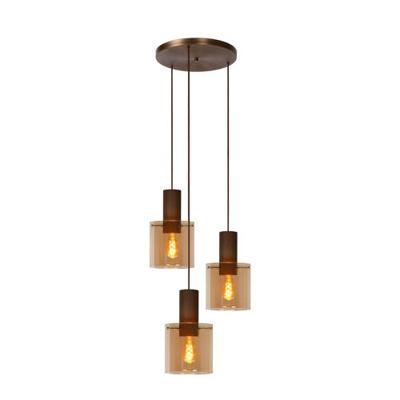 Lucide TOLEDO - Hanglamp - 3xE27 - Amber
