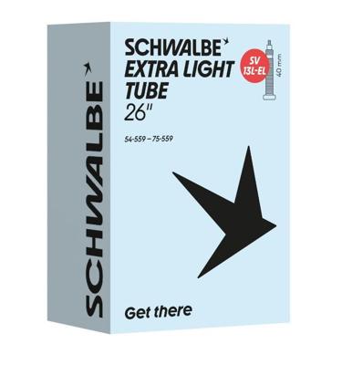 SCHWALBE binnenband sv13l-el 26" 54/75-559 fv 40mm SCHWALBE binnenband sv13l-el 26" 54/75-559 fv 40mm