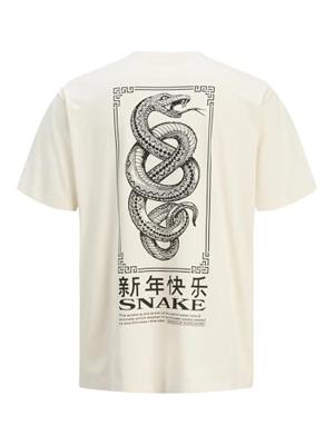 Heren-T-Shirt met Korte Mouwen Jack & Jones Jorsnake - Maat: L
