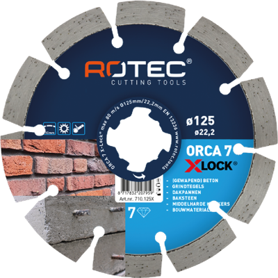 Rotec Diamantzaagblad 'Orca / GC-2010' X-Lock | Ø115x2,3xØ22,2 - 710.115X Rotec Diamantzaagblad 'Orca / GC-2010' X-Lock | Ø115x2,3xØ22,2 - 710.115X