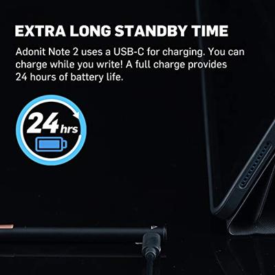 adonit Stylus Note 2, zwart, stofdicht, waterdicht, iPad 6/7/8, Air en Pro 3/4 (AND2)