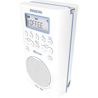 Sangean H205 Badradio DAB+, VHF (FM) Bluetooth Waterdicht Wit