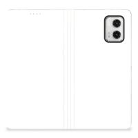 Book Wallet Case voor Motorola Moto G73 Wooden Cubes - thumbnail