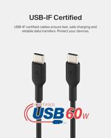 USB-C-kabel Belkin CAB003BT1MBK Zwart 1 m (1 Stuks) - thumbnail