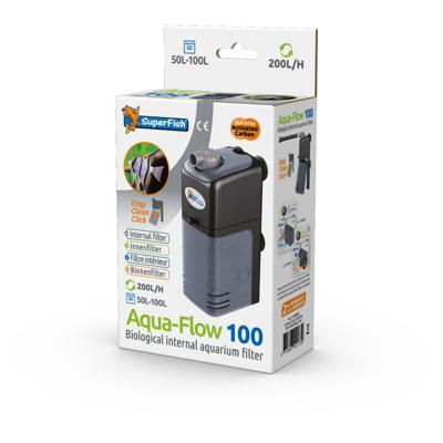 Superfish Aquaflow 100 Filter voor Aquarium - 200 L/H, Tropisch & Koudwater Geschikt