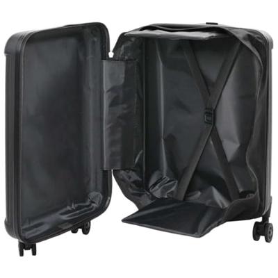 VidaXL Koffer met slot zwart 34 x 23 x 55.5 cm abs kunststof