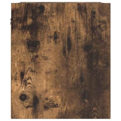 Nachtkastjes 2 st wandgemonteerd 38x34x40 cm gerookt eikenkleur