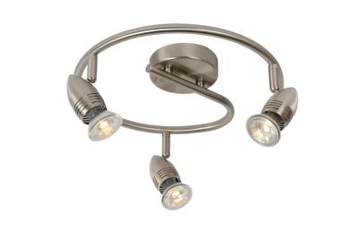 Lucide CARO-LED - Plafondspot - Ø 31 cm - LED - GU10 - 3x5W 2700K - Mat chroom Lucide CARO-LED - Plafondspot - Ø 31 cm - LED - GU10 - 3x5W 2700K - Mat chroom
