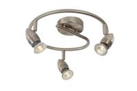 Lucide CARO-LED - Plafondspot - Ø 31 cm - LED - GU10 - 3x5W 2700K - Mat chroom - thumbnail
