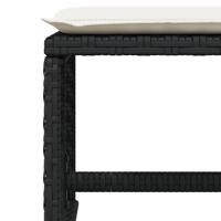 9-delige Tuinset poly rattan zwart - thumbnail