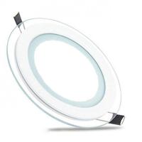 LED Downlight Slim Rond 12W - 6400K Koud Wit - Ø160mm - Mat Wit Glas - thumbnail
